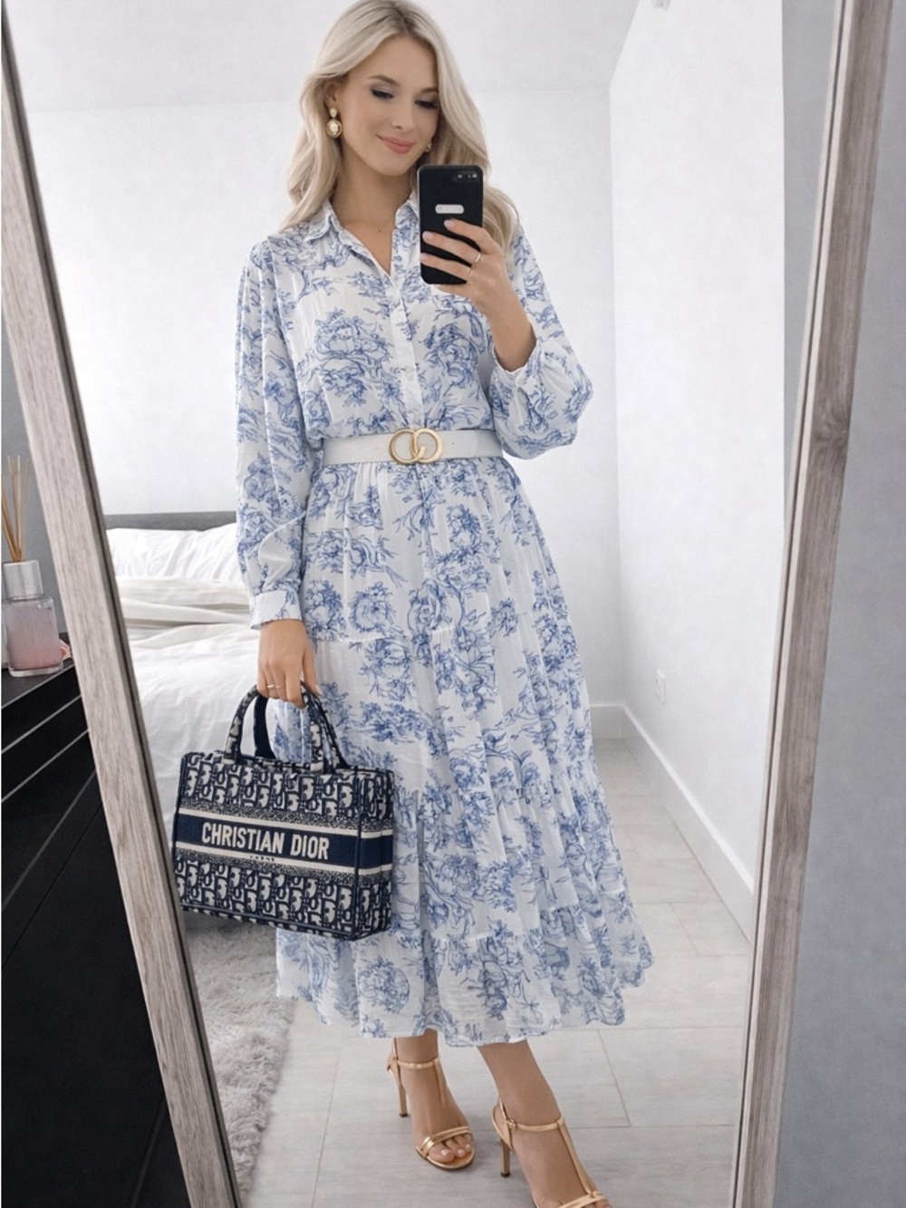 Lola Made in Italy Blouse and Maxi Skirt Set